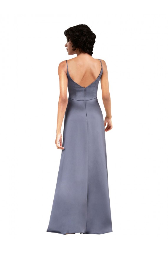 Black V-Neck Sleeveless Column Formal Evening Gown / Prom Dress / Bridesmaid Dress Townsville