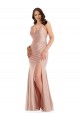 Dusty Pink V-Neck Sleeveless Mermaid Formal Plus Size Evening Gown / Prom Dress / Bridesmaid Dress Townsville