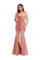 Georgia Peach One Shoulder Sleeveless Mermaid Black Tie Plus Size Evening Gown / Prom Dress / Bridesmaid Dress Townsville