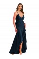 Dark Navy Spaghetti Straps Sleeveless Mermaid High Low Plus Size Evening Gown / Prom Dress / Bridesmaid Dress Townsville