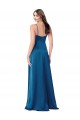Peacock Blue Cowl Neck Sleeveless Low Back A-Line Formal Evening Gown / Prom Dress / Bridesmaid Dress Townsville
