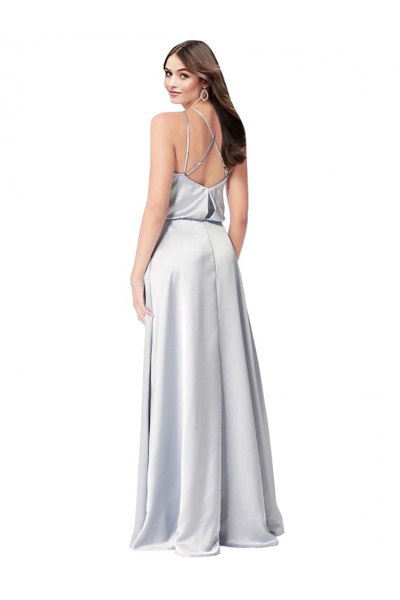 Fog Halter Neck Sleeveless Open Back A-Line Formal Evening Gown / Bridesmaid Dress Townsville