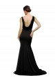 Black V-Neck Sleeveless Low Back A-Line Formal Evening Gown / Prom Dress / Bridesmaid Dress Townsville