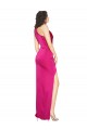 Fuchsia One Shoulder Sleeveless Silk like Satin Sheath Formal Evening Gown / Prom Dress / Bridesmaid Dress Townsville