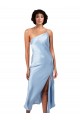 Light Sky Blue One Shoulder Sleeveless A-Line Formal Evening Gown / Prom Dress / Bridesmaid Dress Townsville