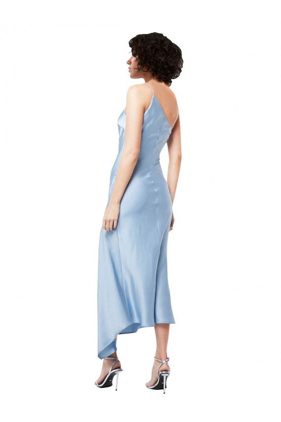 Light Sky Blue One Shoulder Sleeveless A-Line Formal Evening Gown / Prom Dress / Bridesmaid Dress Townsville