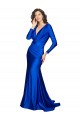 Royal Blue V-Neck Long Sleeves V-Back Mermaid Formal Evening Gown / Prom Dress / Bridesmaid Dress Townsville