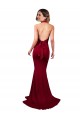 Burgundy V-Neck Sleeveless Open Back Mermaid Formal Evening Gown / Prom Dress / Bridesmaid Dress Townsville