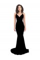 Black V-Neck Sleeveless Open Back Mermaid Formal Evening Gown / Prom Dress / Bridesmaid Dress Townsville