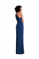 Royal Blue One Shoulder Sleeveless Sheath Semi Formal Evening Dress / Prom Dress / Bridesmaid Dress Townsville