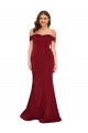 Burgundy Off the Shoulder Sleeveless Mermaid Formal Plus Size Evening Gown / Prom Dress / Bridesmaid Dress Townsville