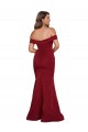 Burgundy Off the Shoulder Sleeveless Mermaid Formal Plus Size Evening Gown / Prom Dress / Bridesmaid Dress Townsville