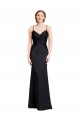 Black V-Neck Sleeveless Low Back Mermaid Prom Dress / Bridesmaid Dress Townsville