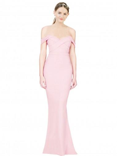 Pink Strapless Sleeveless Low Back A-Line Formal Evening Gown / Prom Dress / Bridesmaid Dress Townsville