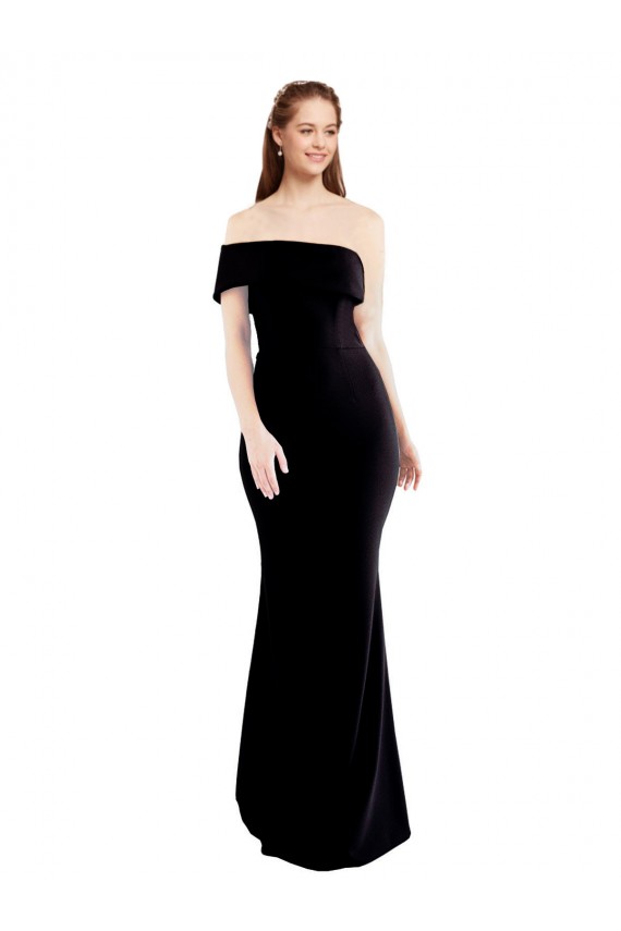 Black One Shoulder Sleeveless Keyhole Back Mermaid Formal Evening Gown / Prom Dress / Bridesmaid Dress Townsville