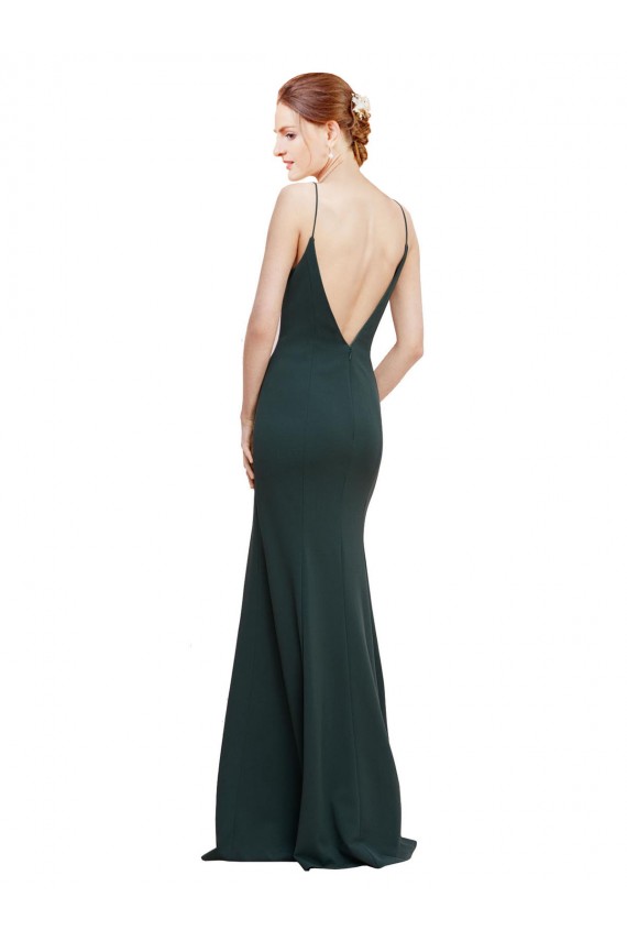 Pink V-Neck Sleeveless V-Back A-Line Formal Dress / Bridesmaid Dress Townsville