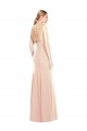 Nude Bateau Neck Sleeveless Open Back Trumpet Semi Formal Evening Dress / Prom Dress / Bridesmaid Dress Townsville