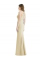 Champagne Bateau Neck Sleeveless Open Back Trumpet Semi Formal Evening Dress / Prom Dress / Bridesmaid Dress Townsville
