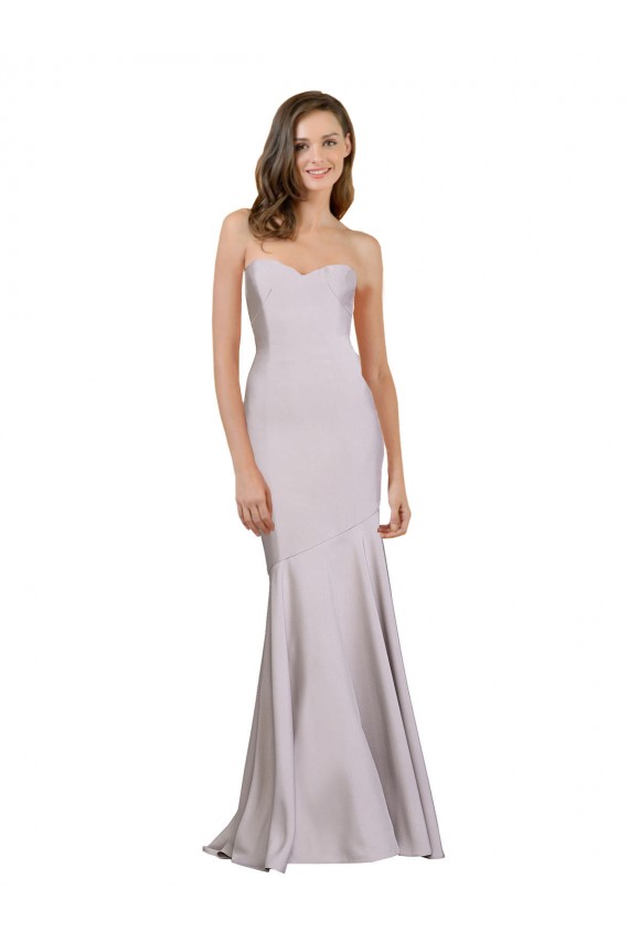 Arctic Lilac Strapless Sleeveless Mermaid Prom Dress / Bridesmaid Dress Townsville