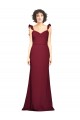 Burgundy Strapless Sleeveless Mermaid Prom Dress / Bridesmaid Dress Townsville