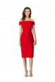 Red Off the Shoulder Sleeveless Sheath Formal Evening Gown / Prom Dress / Bridesmaid Dress Townsville