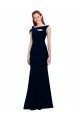 Dark Navy Off the Shoulder Sleeveless Mermaid Formal Evening Gown / Prom Dress / Bridesmaid Dress Townsville