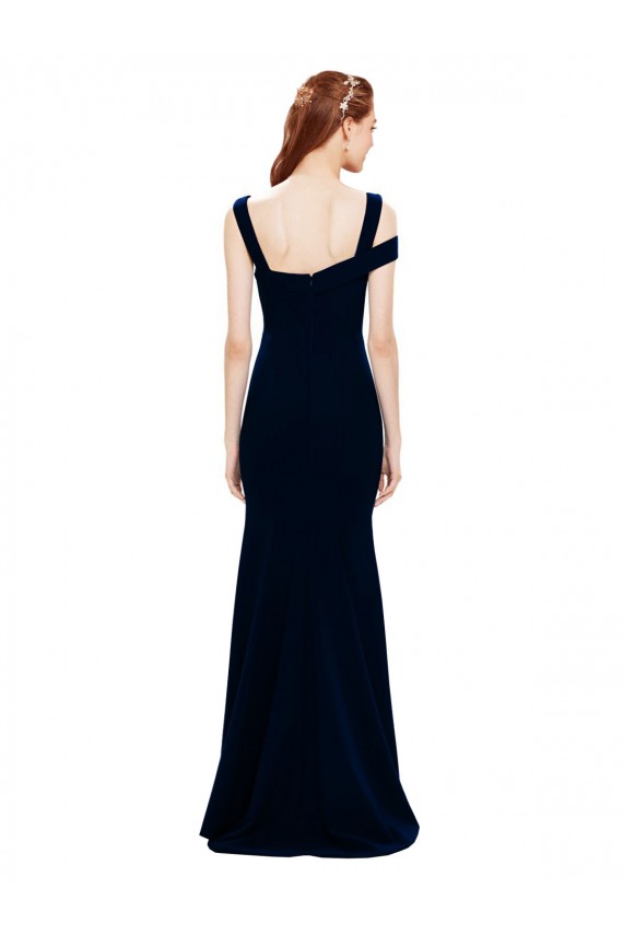 Dark Navy Off the Shoulder Sleeveless Mermaid Formal Evening Gown / Prom Dress / Bridesmaid Dress Townsville