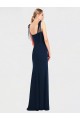 Dark Navy Spaghetti Straps Sleeveless Low Back Trumpet Semi Formal Evening Dress / Prom Dress / Bridesmaid Dress Townsville
