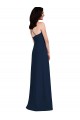 Dark Navy Halter Neck Sleeveless Open Back Trumpet Semi Formal Evening Dress / Bridesmaid Dress Townsville