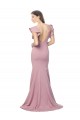 Dusty Pink Round Neck Flutter Sleeves V-Back Mermaid Formal Evening Gown / Prom Dress / Bridesmaid Dress Townsville