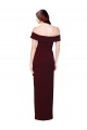 Burgundy Gold Off the Shoulder Sleeveless Low Back Mermaid Formal Evening Gown / Prom Dress / Bridesmaid Dress Townsville