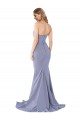 Smoke Blue Strapless Sleeveless Low Back Mermaid Formal Evening Gown / Prom Dress / Bridesmaid Dress Townsville