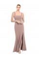 Dusty Pink High Neck Sleeveless Mermaid Prom Dress / Bridesmaid Dress Townsville