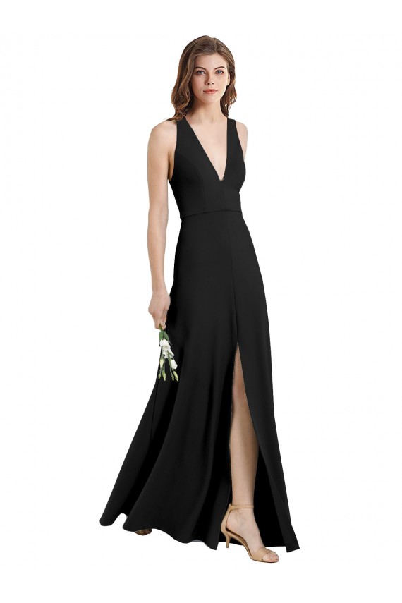 Black High Neck Sleeveless Sheath Formal Evening Gown / Prom Dress / Bridesmaid Dress Townsville