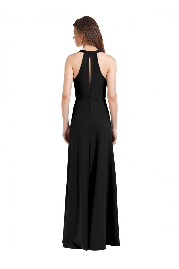 Black High Neck Sleeveless Sheath Formal Evening Gown / Prom Dress / Bridesmaid Dress Townsville