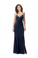 Dark Navy High Neck Sleeveless Open Back Sheath Formal Evening Gown / Prom Dress / Bridesmaid Dress Townsville