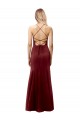 Burgundy Gold High Neck Sleeveless Open Back Mermaid Formal Evening Gown / Prom Dress / Bridesmaid Dress Townsville