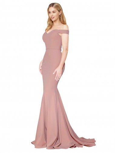 Dusty Pink High Neck Sleeveless Mermaid Formal Evening Gown / Prom Dress / Bridesmaid Dress Townsville