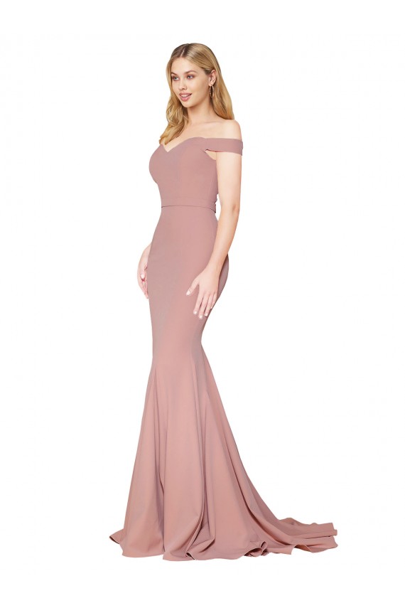 Dusty Pink High Neck Sleeveless Mermaid Formal Evening Gown / Prom Dress / Bridesmaid Dress Townsville