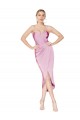 Orchid High Neck Sleeveless Mermaid High Low Evening Gown / Prom Dress / Bridesmaid Dress Townsville