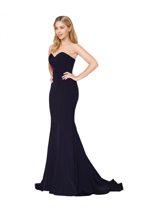 Dark Navy High Neck Sleeveless Mermaid Formal Evening Gown / Prom Dress / Bridesmaid Dress Townsville