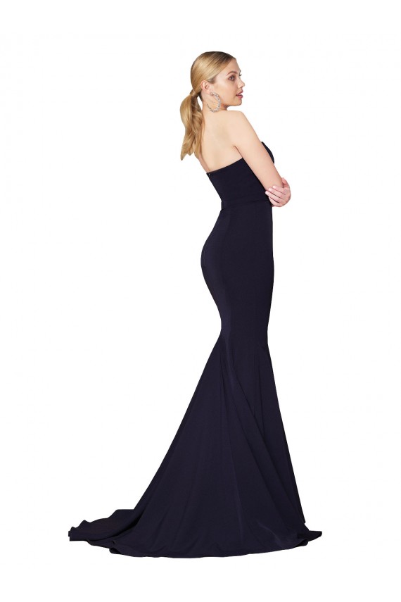 Dark Navy High Neck Sleeveless Mermaid Formal Evening Gown / Prom Dress / Bridesmaid Dress Townsville