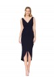 Dark Navy High Neck Sleeveless Mermaid High Low Evening Gown / Prom Dress / Bridesmaid Dress Townsville