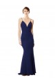 Navy Blue High Neck Sleeveless Open Back Mermaid Formal Dress / Bridesmaid Dress Townsville