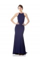 Navy Blue High Neck Sleeveless Mermaid Bridesmaid Dress / Formal Dress Townsville