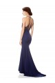 Navy Blue High Neck Sleeveless Mermaid Bridesmaid Dress / Formal Dress Townsville