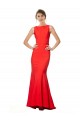 Red High Neck Sleeveless Open Back Mermaid Bridesmaid Dress / Evening Gowns Townsville