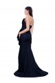 Dark Navy Strapless Sleeveless Low Back Sheath Semi Formal Evening Dress / Prom Dress / Bridesmaid Dress Townsville