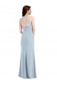 Light Sky Blue V-Neck Sleeveless Open Back A-Line Formal Evening Gown / Prom Dress / Bridesmaid Dress Townsville