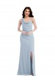 Light Sky Blue One Shoulder Sleeveless Trumpet Formal Dress / Bridesmaid Dress Townsville